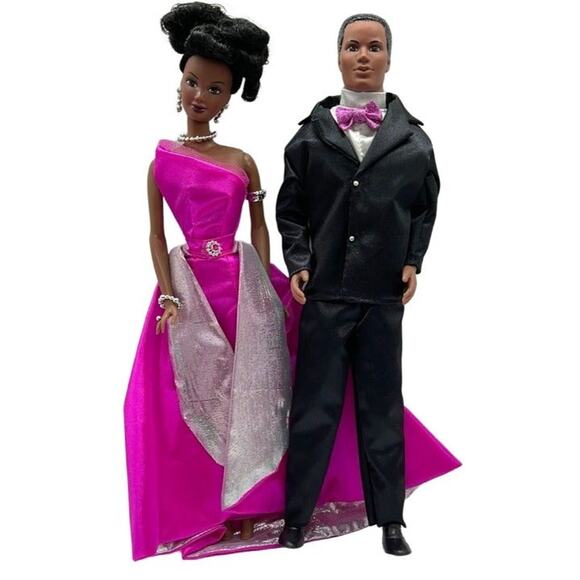 Integrity Toys 2000 Janay & Jordan Evening Formal African American Doll Set - Picture 2 of 8